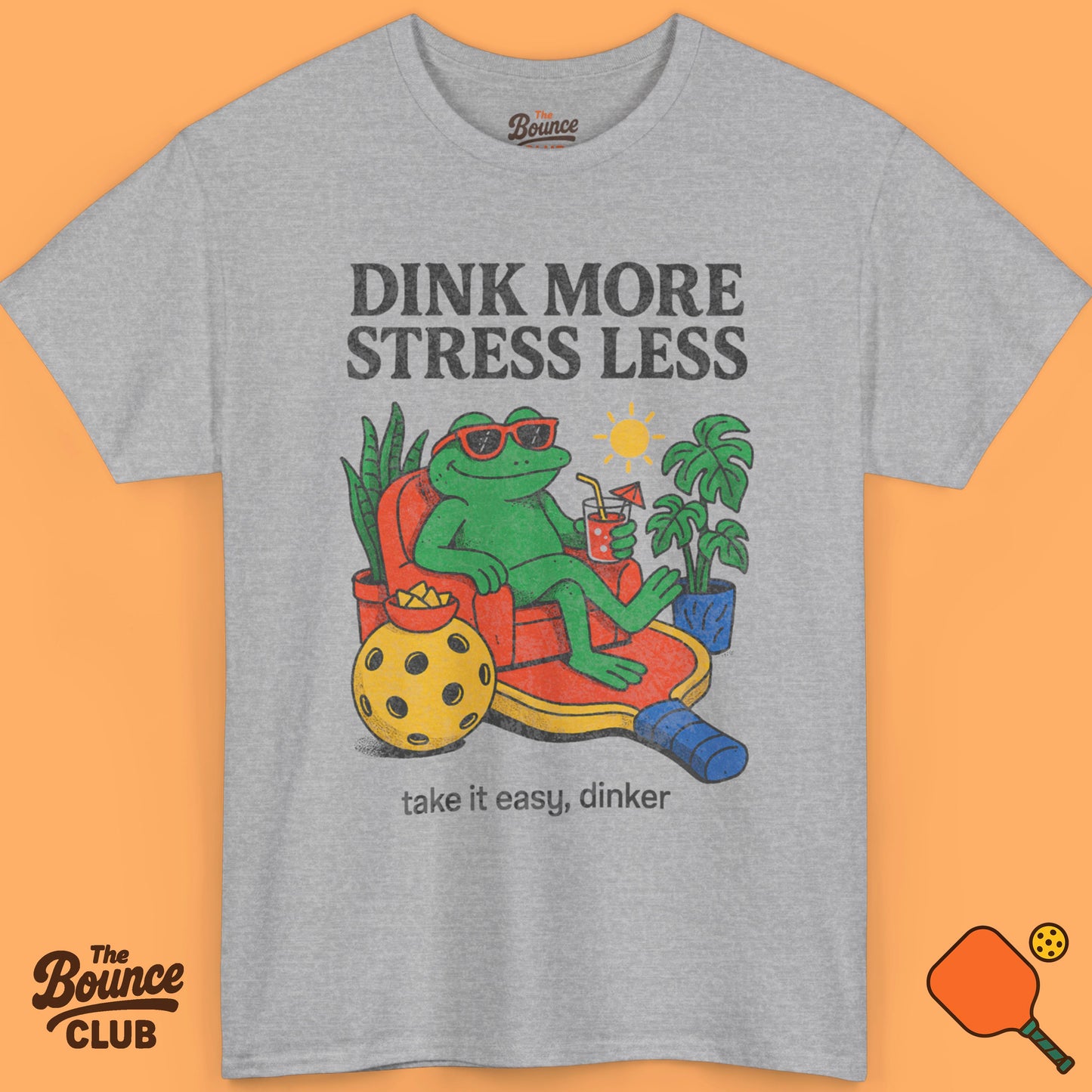 Dink More Stress Less Pickleball Shirt