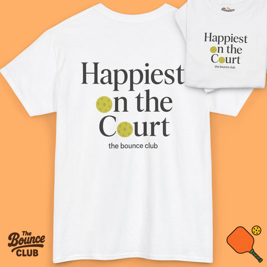 Happiest On The Court Pickleball Shirt - Light