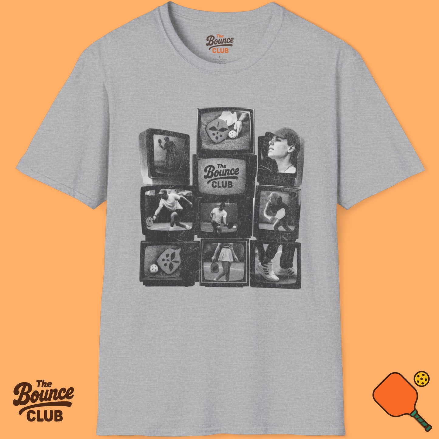 Retro TV Sets Pickleball T-Shirt