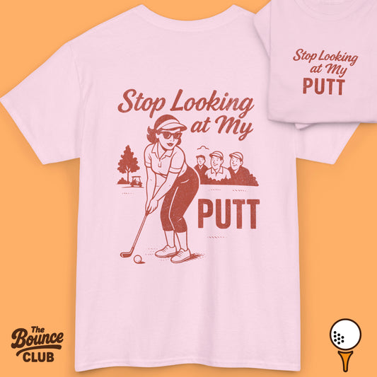 Stop Looking At My Putt Retro Golf Shirt
