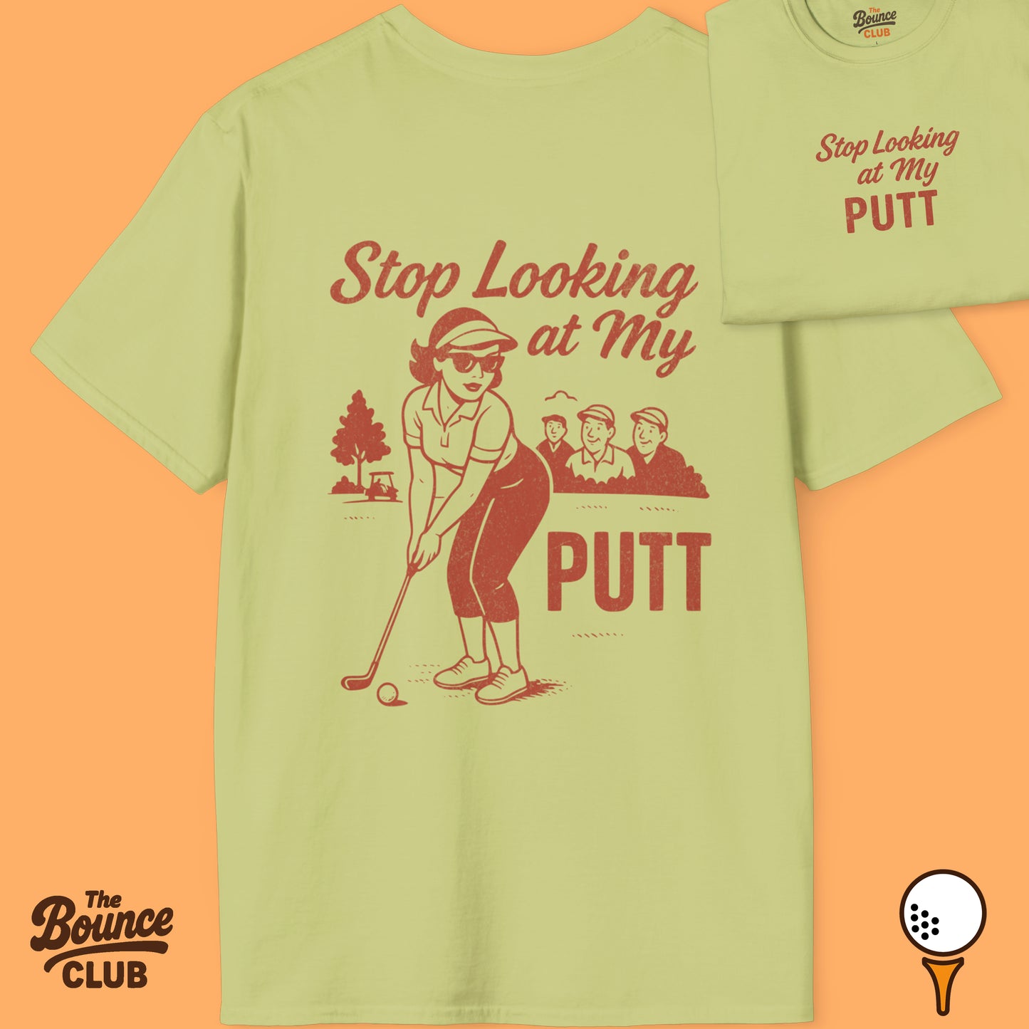Stop Looking At My Putt Retro Golf T-Shirt
