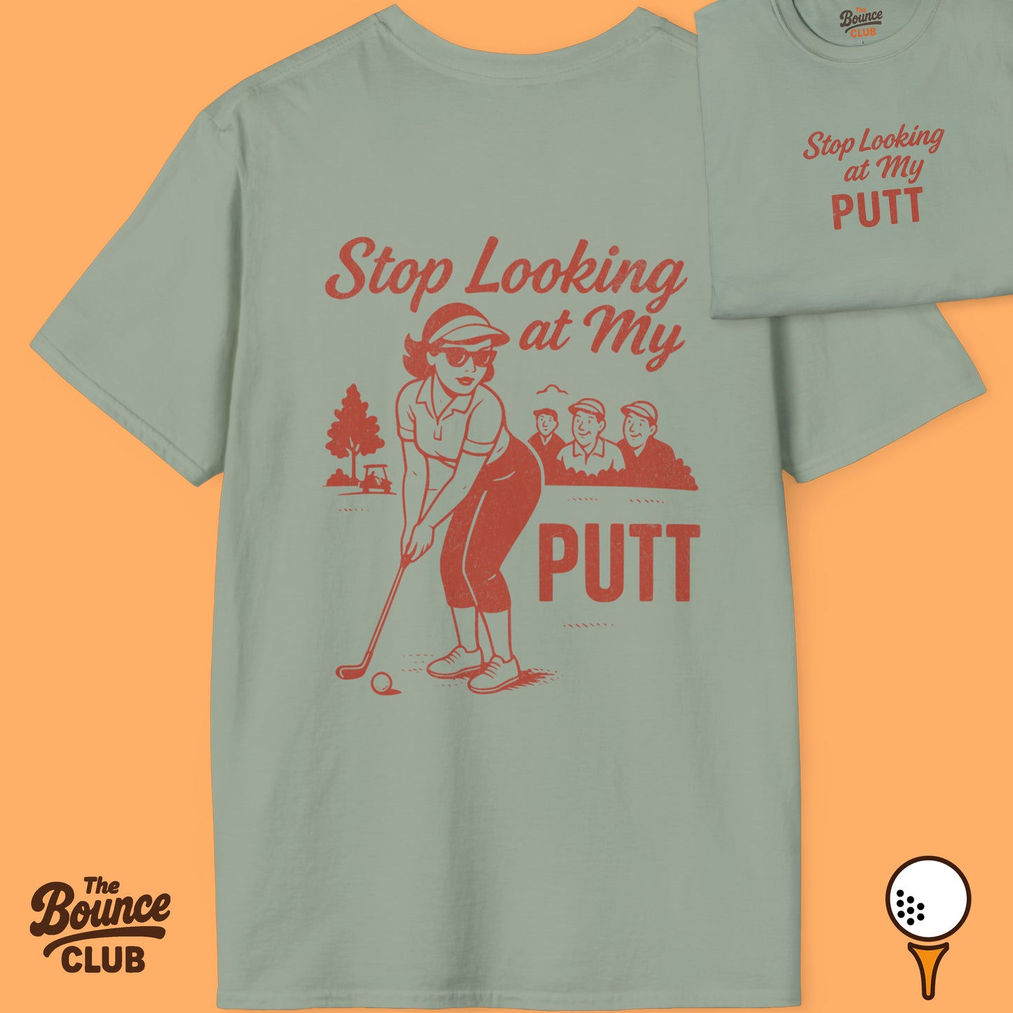 Stop Looking At My Putt Retro Golf T-Shirt