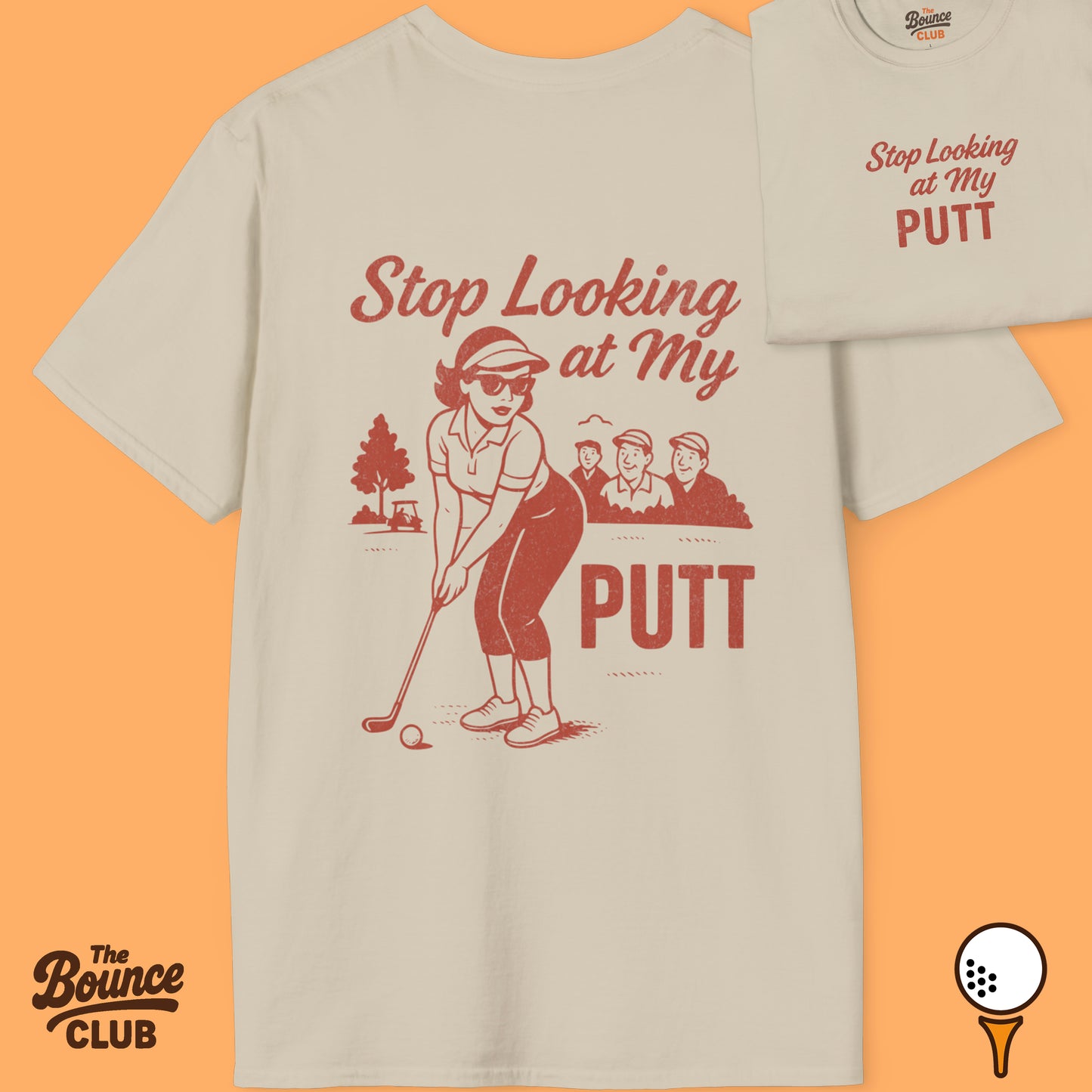 Stop Looking At My Putt Retro Golf T-Shirt