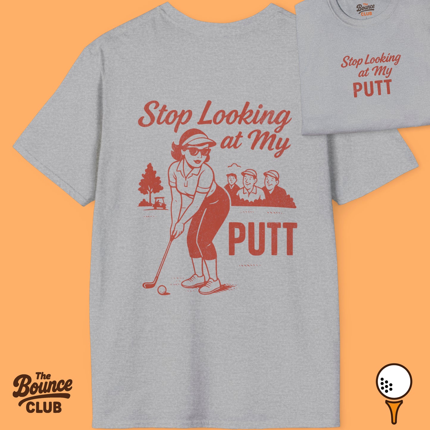 Stop Looking At My Putt Retro Golf T-Shirt
