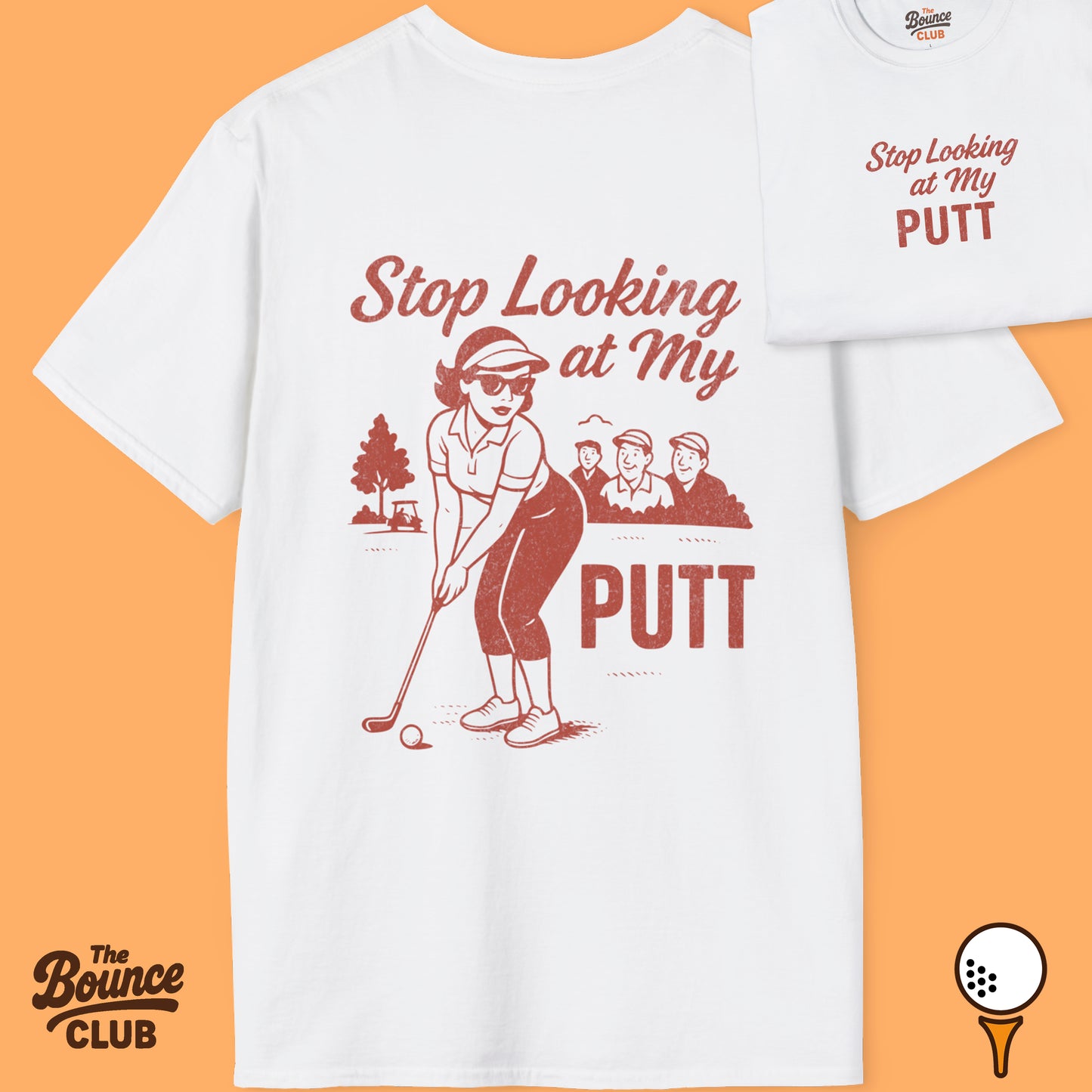 Stop Looking At My Putt Retro Golf T-Shirt