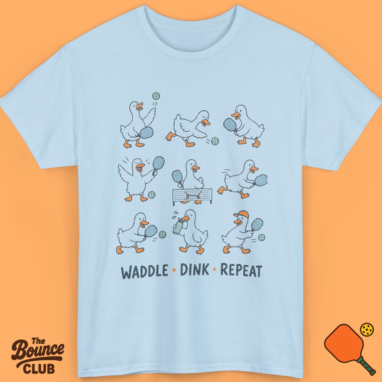 Waddle Dink Repeat Pickleball Shirt