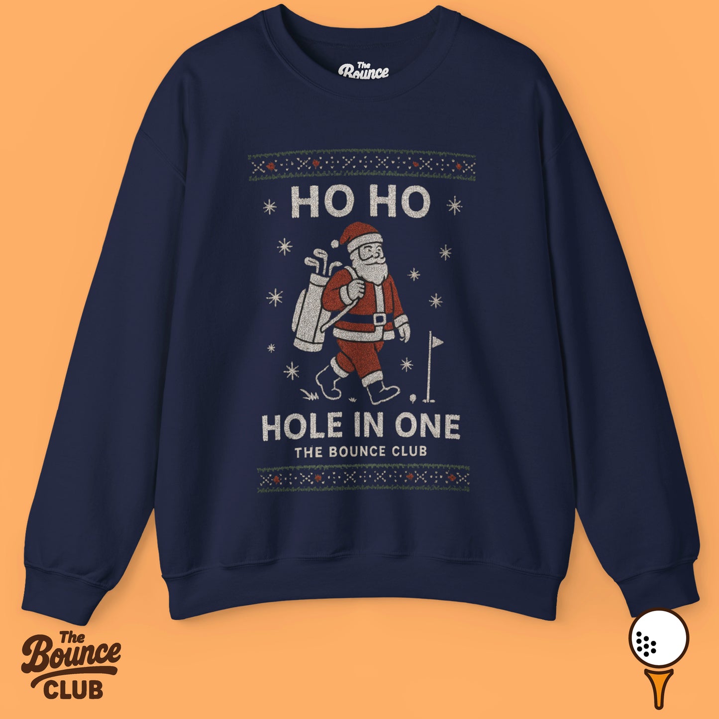Ho Ho Hole In One Ugly Christmas Golf Sweatshirt