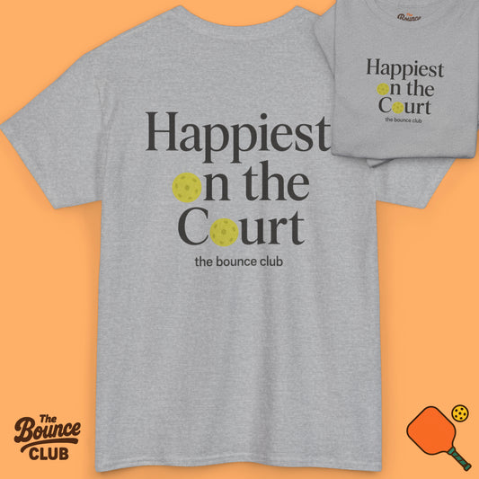 Happiest On The Court Pickleball Shirt - Light