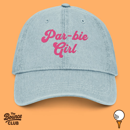 Par-bie Girl Denim Golf Hat