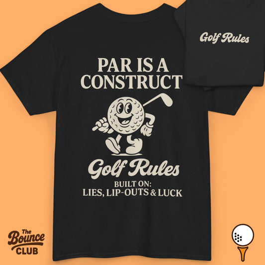 Par Is A Construct Golf Shirt - Black