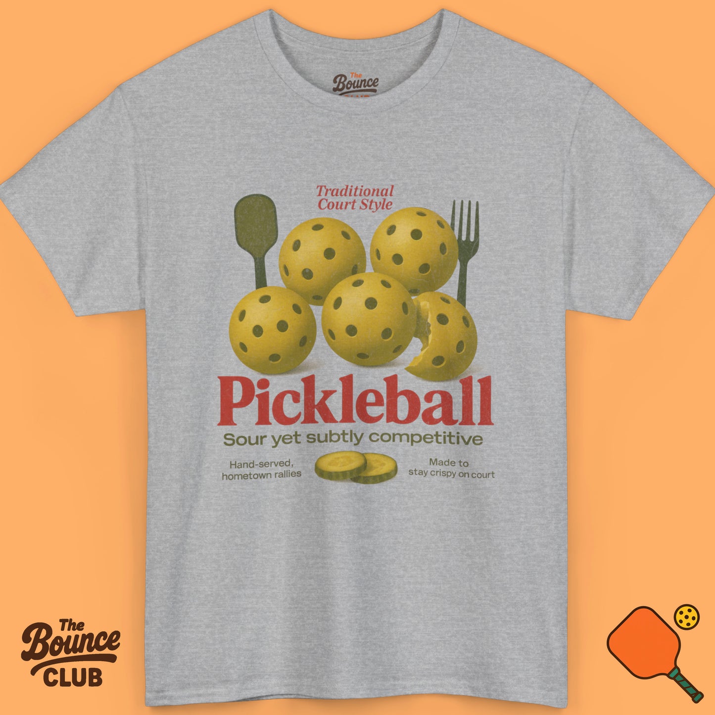 Retro Pickleball Food Shirt