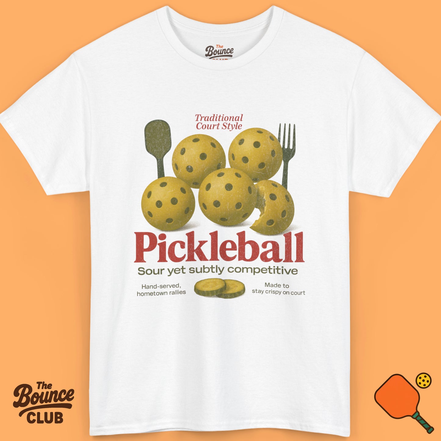 Retro Pickleball Food Shirt