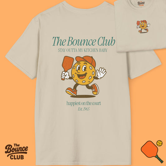 The Bounce Club Pickleball Mascot T-Shirt