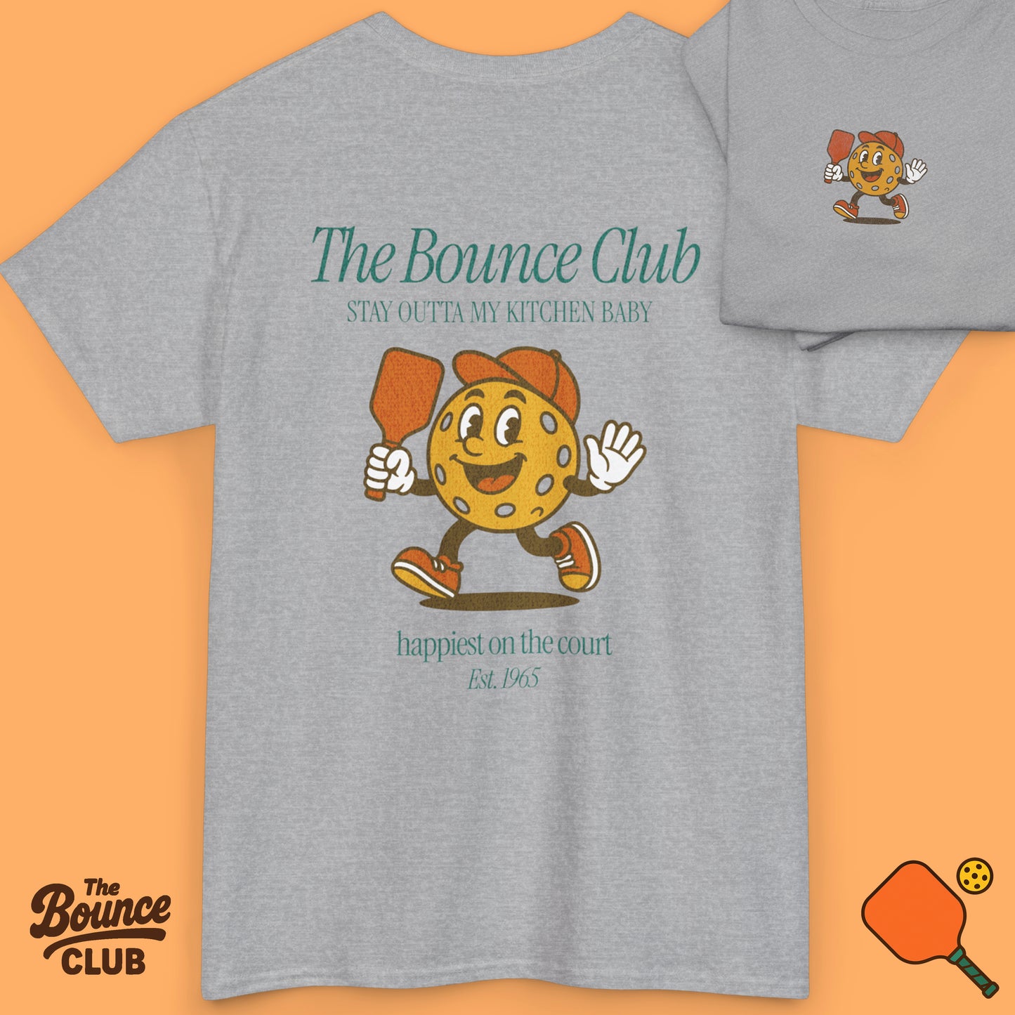 The Bounce Club Pickleball Mascot Shirt