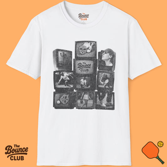Retro TV Sets Pickleball T-Shirt