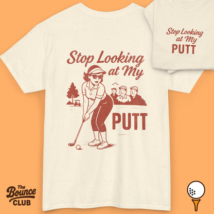 Stop Looking At My Putt Retro Golf Shirt