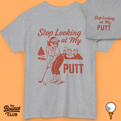 Stop Looking At My Putt Retro Golf Shirt