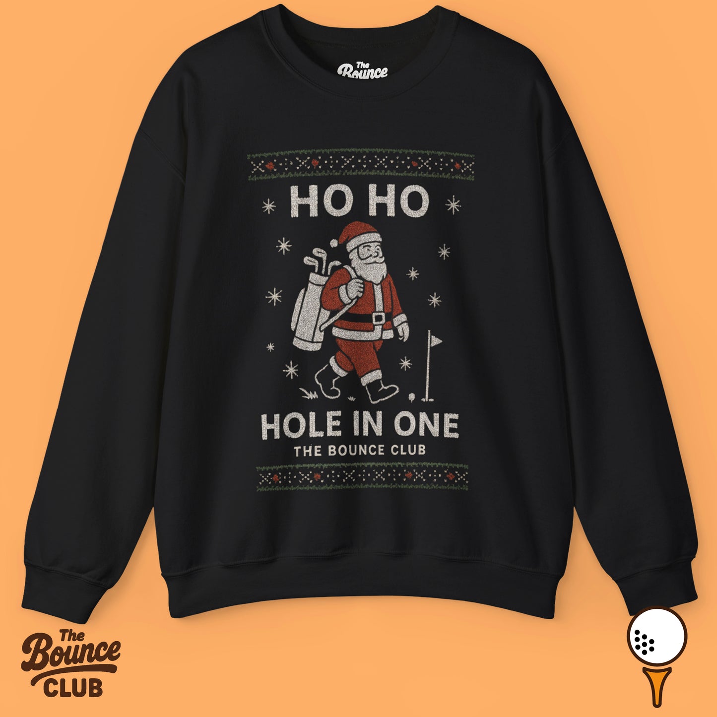 Ho Ho Hole In One Ugly Christmas Golf Sweatshirt