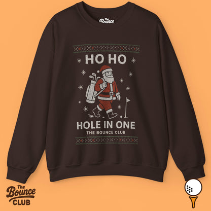 Ho Ho Hole In One Ugly Christmas Golf Sweatshirt