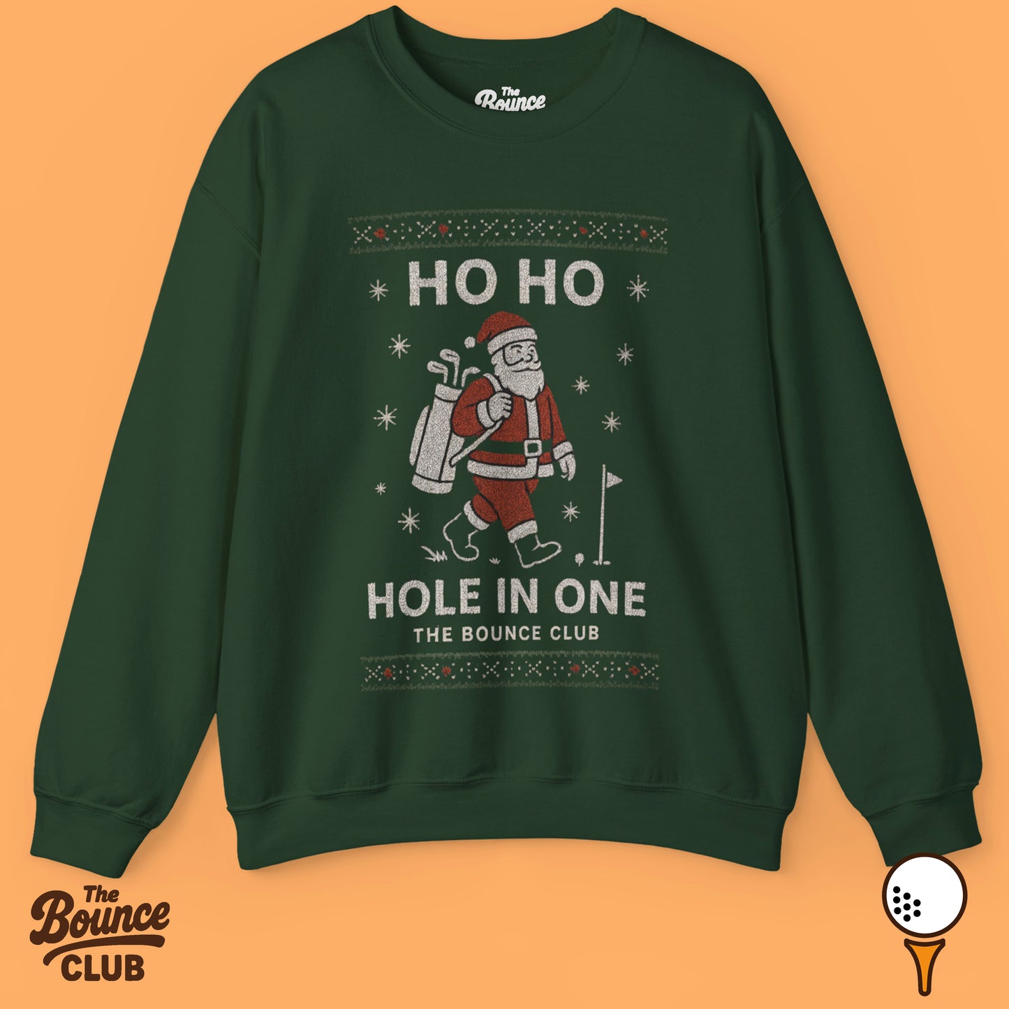Ho Ho Hole In One Ugly Christmas Golf Sweatshirt