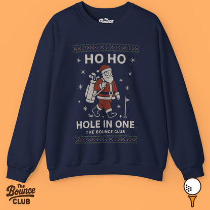 Ho Ho Hole In One Ugly Christmas Golf Sweatshirt