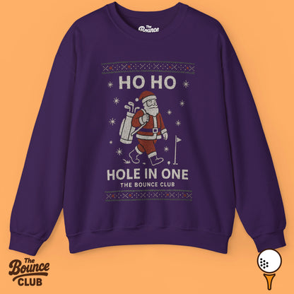 Ho Ho Hole In One Ugly Christmas Golf Sweatshirt