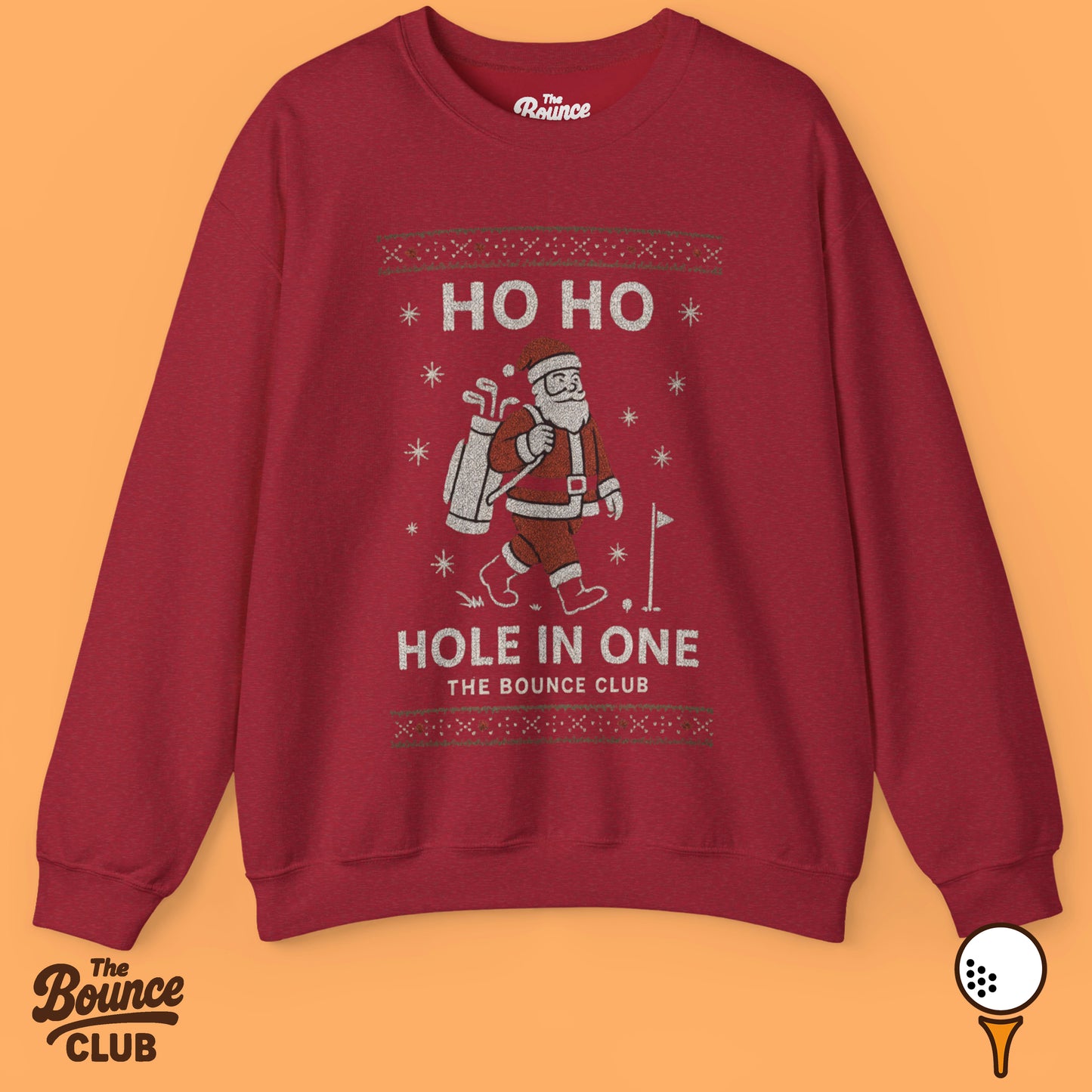 Ho Ho Hole In One Ugly Christmas Golf Sweatshirt