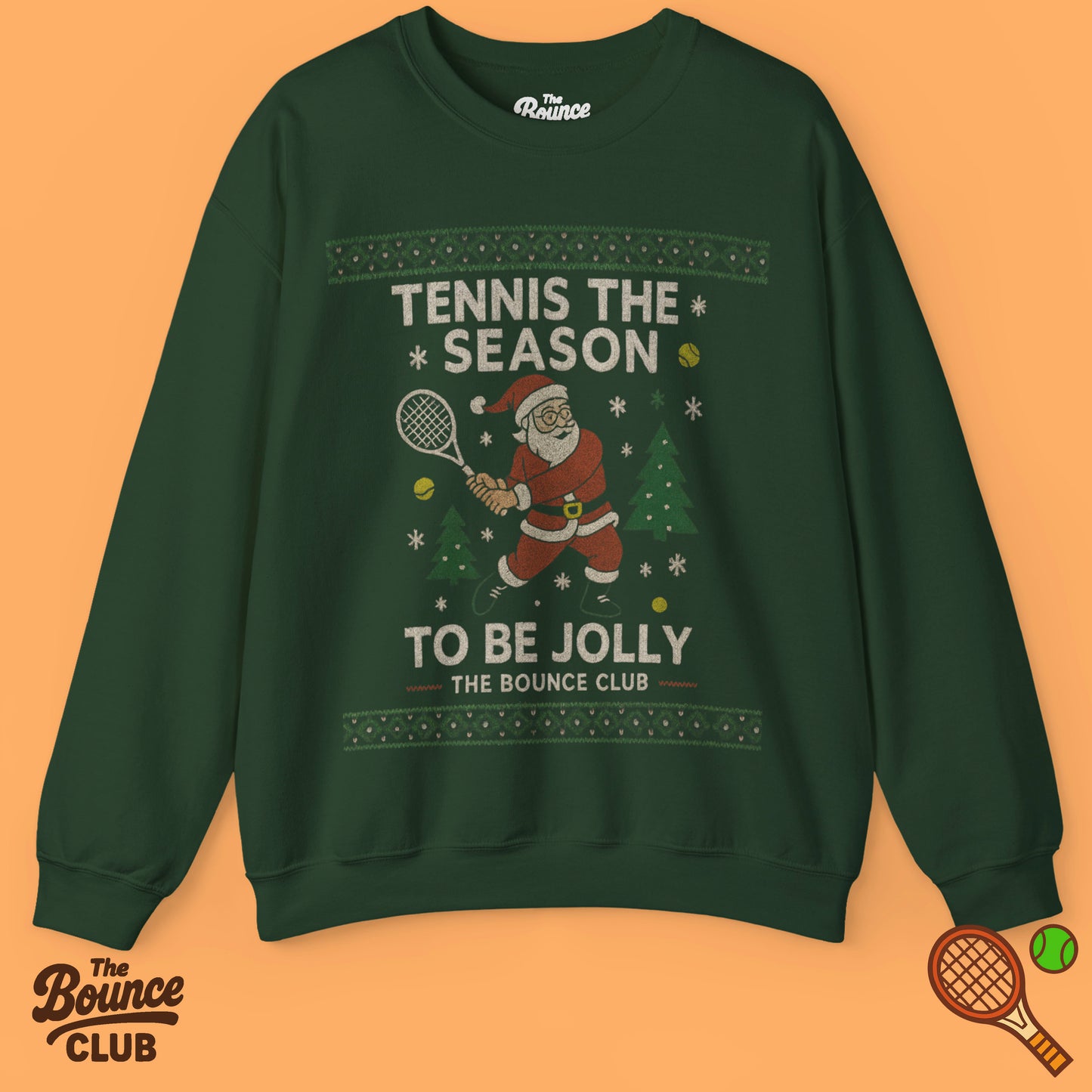 Tennis The Season Ugly Christmas Sweatshirt